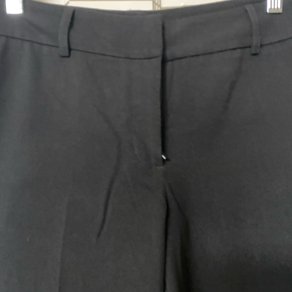 Black wide leg cuffed trousers - Picture 2 of 4
